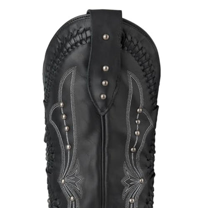 Yolkomo Cowboy Boots for Women Knee High Western Cowgirl Boots - color: Black, size: 7