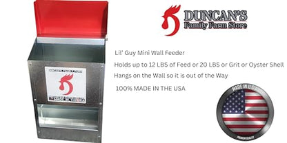 DUNCAN'S FAMILY FARM STORE Duncans Poultry 12 LB Mini Space Saver Wall Feeder