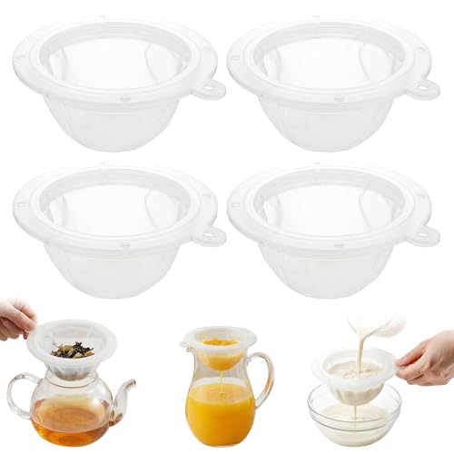 WMKGG 4PCS Food Filter Strainer, 5 Inch Nylon Plastic Strainer - size: Strainer