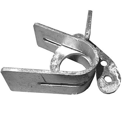 ROLLING OFFSET LATCH - LOCK N' LATCH: (for 1-5/8" to 1-7/8") Chain Link Fence Gate Offset Latch (Rolling, Sliding, or Cantilevered Gate Latch)