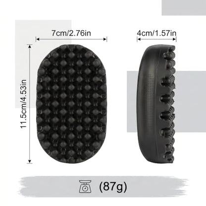 Large Size Black Rubber Curling Hair Brush Premium Twist Tool for Afro Curly Coiled 4C Hair Quick Easy Styling - size: Samll