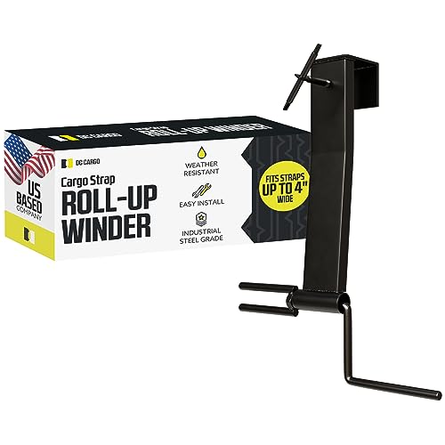DC Cargo Mall Ratchet Strap Winder - Flatbed Roller - Efficient 4 Inch Strap Winder for Flatbed Trailers - Convenient Storage Solution Used in Trucks, Trailers, Vans, Docks, Warehouses (Pack of 2) - size: 2-pack, style: Strap Winder