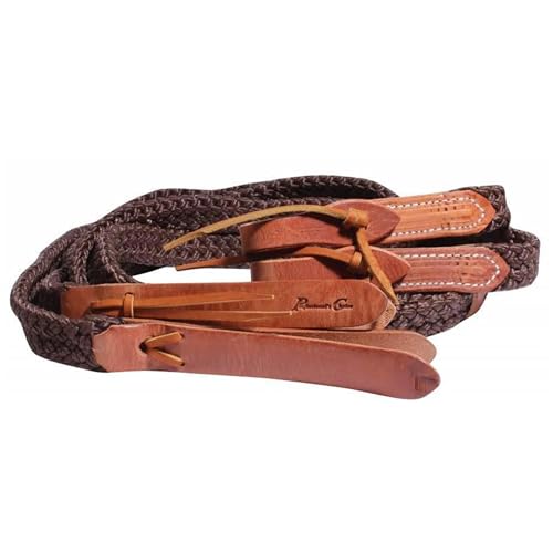 Professional's Choice Quiet Control Split Western 9ft Horse Reins - color: Brown