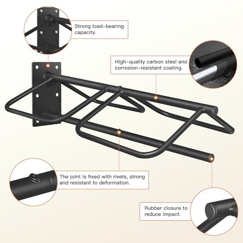 Saddle Rack with Pad Bar for Horse, Heavy Duty Wall Mounted Saddle