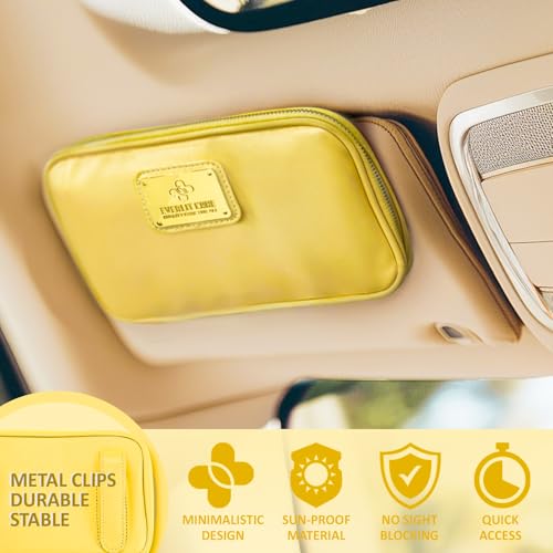 EVERLIT CARE Car First Aid Kit with Emergency Supplies Survival Gear Including Window Breaker Disposable Urine Bag Mountable Survival Kit for Family Travel in Car (Yellow) - color: Yellow