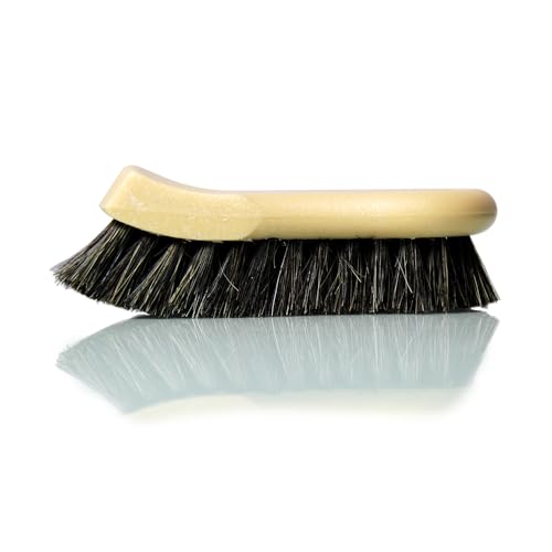 Chemical Guys, Long Bristle Horsehair Leather Cleaning Brush for Interiors | Soft horsehair bristles gently clean leather seats, furniture, sneakers and boots without scratching - size: Brush
