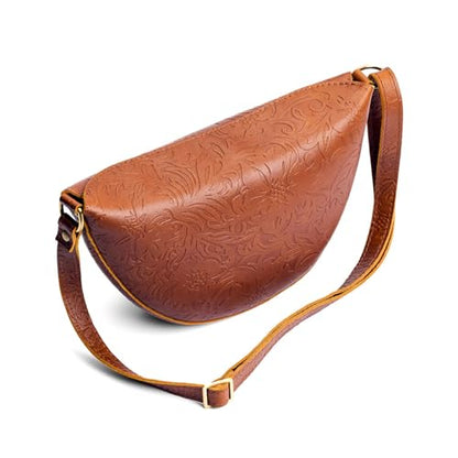 Portland Leather Goods Koala Sling Bag - Adjustable Full-Grain Leather - color: Meadow, size: Large