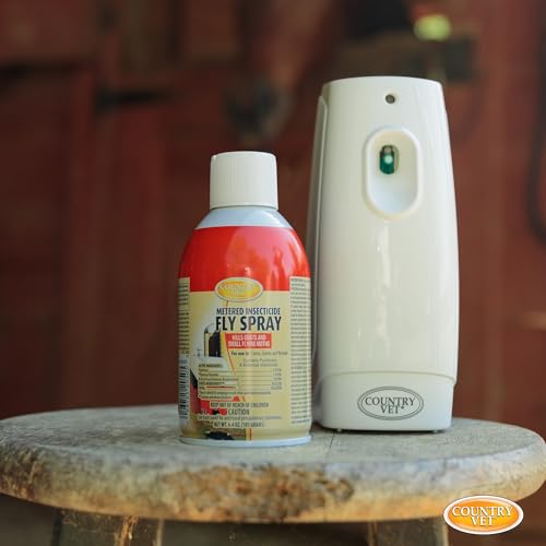 Country Vet Metered Insecticide Fly Spray - 6.4 oz (Case of 12) - 342050CVA - Kills GNATS and Small Flying Moths