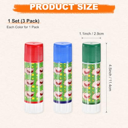 M METERXITY 3-Pack Livestock Marker, 11.4 Cm/4.5 Inches Length Medium Animal Crayons for Pig Cattle Cow Sheep Supplies, Farming Livestock Marking Accessory [Red/Green/Blue]