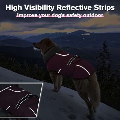 Lelepet Dog Coats for Small Dogs Waterproof Dog Jacket with Adjustable Fit - color: Pink, size: S