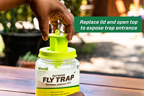 RESCUE! Outdoor Fly Trap - Reusable - 12 Traps