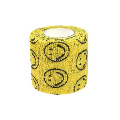 Self Adhesive Bandage Wrap Animal Cohesive Bandage Self Adherent Wrap First Aid Tape for Dogs Cats Horses Birds & Wrist Healing Ankle Sprain (2 Inch Sunshine Set 6 Rolls) - color: 2 Inch Sunshine Set 6 Rolls
