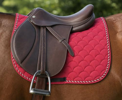 Horse Saddle Pad English Quilted Contoured All-Purpose Trail 72TS02
