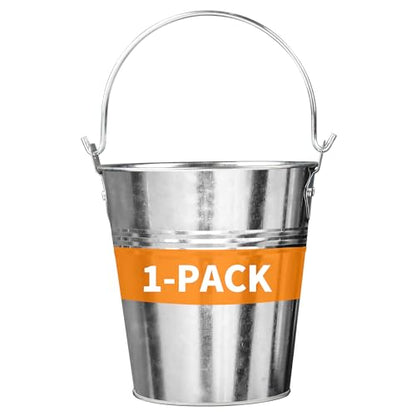 Grease Bucket for Pellet Grill Smokers – Heavy Duty Galvanized Steel Drip Catcher, Rust-Proof 5.6" Diameter, Easy Clean BBQ Accessory - color: Steel 1pack