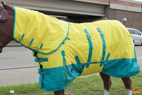 HILASON 1200D Winter Waterproof Turnout Horse Blanket Belly Wrap Neck Cover - size: 72 In