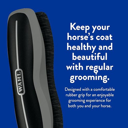 Wahl Professional Animal Equine Stiff Body Horse Brush, 858705, Black - color: Black