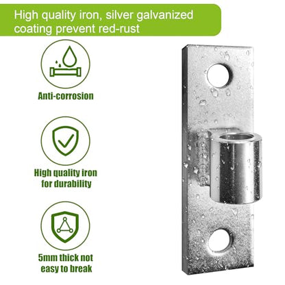 Generic Gate Hinges, Sturdy Metals Wall Mount Gate Hinges Heavy Duty, Gate Hinge for Farm Gate or Fence Gate, Fit 5/8'' Pin Chain Link Fence Gate Hinge-2Pcs, KZ-YZJL38125-2