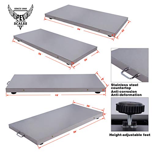 PEC Animal Scales Small to Medium Livestock Scale, 700lb Vet Pet Scale Digital Weighing Equipment for Dog Goat Pig Sheep Calf (42 x 20 Inch)