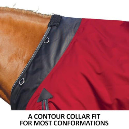 STORM SHIELD Extreme Turnout Sheet - Playful Horses | Size 68 Slate Blue | 1680 Denier | Contour Collar | Criss-Cross Surcingle | Euro Fit | Waterproof, Windproof & Breathable | Easy Snap Front