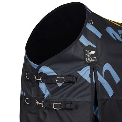 HORZE Nevada 1200D Lightweight Waterproof Horse Turnout Rain Sheet (No Fill) - Dark Navy - 69 in