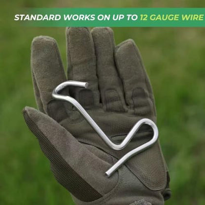 Fence Wire Tightener - 1/6" Barb Wire Fence Tools 50 Packs for Repairing & Tightening Family Garden, Farm, Garden, Ranch, and Outdoor Fencing with Tighteners Handle