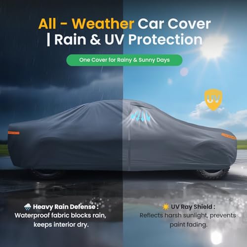 Waterproof Lexus RC(2014-2026) Car Cover with Breathable Vents, [Upgrade] Premium Covers with Cotton Liner and Zipper Door, Sun Rain Snow Dust Uv Protection.(Gift with Towel) - color: Lexus, size: Custom Fit Lexus RC+Towel+Bag