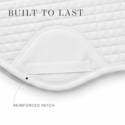 Equestrian Stockholm Close Contact Horse Saddle Pad for Jumping - color: White