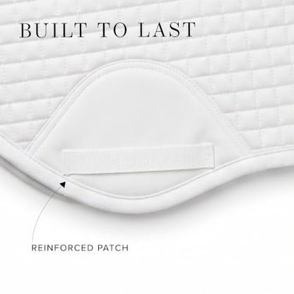 Equestrian Stockholm Close Contact Horse Saddle Pad for Jumping - color: White