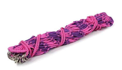 Shires Heavy Duty Haynet - 40" (102cm) Long, 2.25" (5.5cm) Slow Feed Mesh, 6.5kg Capacity Purple/Pink/Single