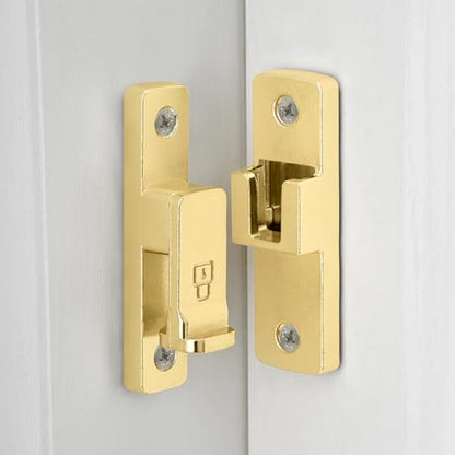 Gold 90 Degree Zinc Alloy Barn Door Latch, Flip Gate Lock - color: Gold_90 Degree