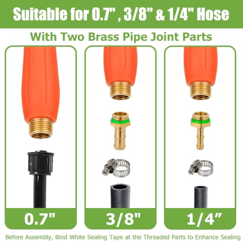 Sprayer Wand Replacement, 29 Inch All Metal Pump Spray Wand - color: 29 Inches Pump Sprayer Wand - Orange Handle