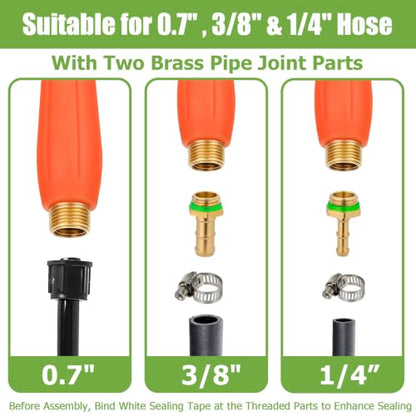 Sprayer Wand Replacement, 29 Inch All Metal Pump Spray Wand - color: 29 Inches Pump Sprayer Wand - Orange Handle