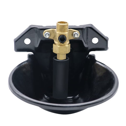 Automatic Goat Sheep Waterer Bowl with Copper Touch Valve - color: BLACK