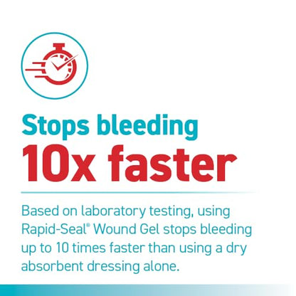 Rapid-Seal Hemostatic Bleed Control First Aid Wound Care Kit, 15 Pieces - size: 15-Piece Kit