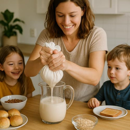 Kimmama Nut Milk Bag, Cheese Cloth Bag for Straining, Nylon, 7.9x11.8",4Pcs
