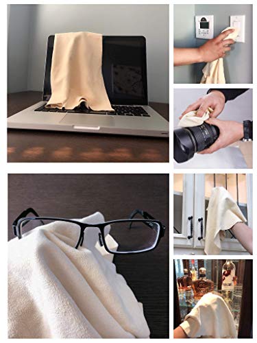 Chamois Drying Cloth Car Drying Towel Real Leather Super Absorbent Fast Drying Natural Chamois Car Wash Cloth Accessory (7.25 SQ FT in Total) - size: 7.25 sq ft in total