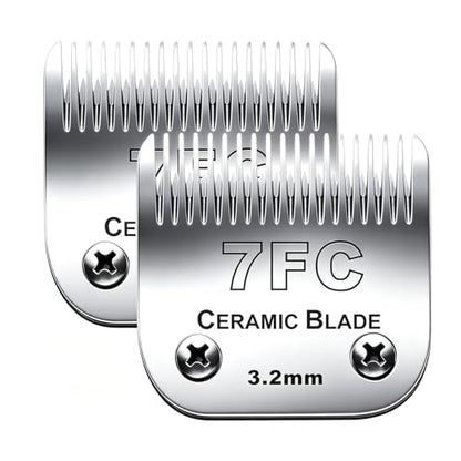 2PC 7FC Blade Dog Grooming Blade Compatible with Andis Dog Clipper - color: 2pc 7fc:1/8''(3.2mm)