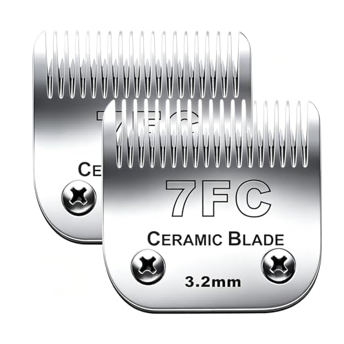 2PC 7FC Blade Dog Grooming Blade Compatible with Andis Dog Clipper - color: 2pc 7fc:1/8''(3.2mm)