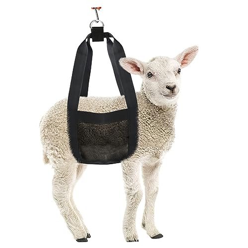 GANAZONO Adjustable Weighing Sling for Small Livestock Newborn Lamb Calf Puppy Weight Scale Carrier Durable Hanging Weight Scale Sling for Easy Weighing of Animals