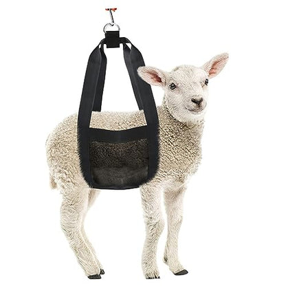 GANAZONO Adjustable Weighing Sling for Small Livestock Newborn Lamb Calf Puppy Weight Scale Carrier Durable Hanging Weight Scale Sling for Easy Weighing of Animals