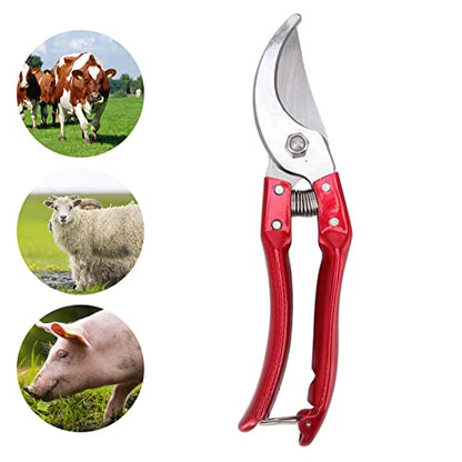 Goat Hoof Trimmer with Anti-Slip Grip, 8.5in Red - color: Red
