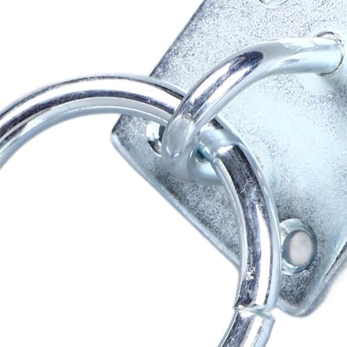Tie Ring,Tie Ring Plate Horse Barn Supplies for Stable Horse Bathing | Tie Ring for Horses, Metal Block Tie Ring Replacement Hitching Rings Tie down ﻿