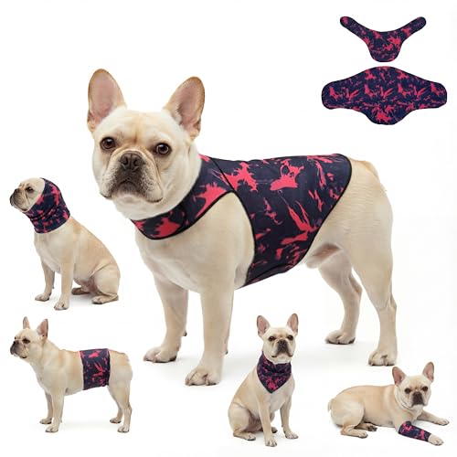 Dog & Cat Surgery Recovery Suit and Anxiety Wrap - color: Tie-Dye HH, size: M