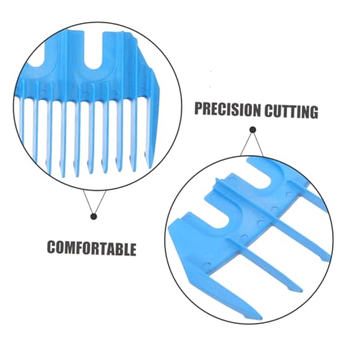 2pcs Sheep Shear Guide Combs: 5 and 9 Tooth Blue Clipper Guards