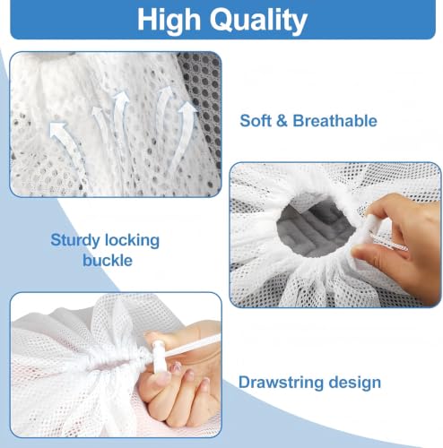 Large Laundry Mesh Bags, 4 Pack 24 x 36 Inch
