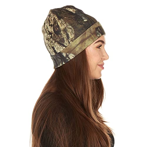 100% Merino Wool Cuff Beanie - Mens & Womens Warm Winter Hat - Watch Cap - Toque - Novelty Beanie - One Size Fits Most - color: Mossy Oak