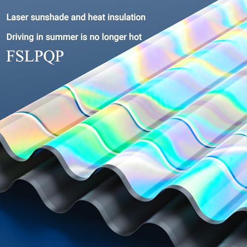 Windshield Sun Shade with Storage Pouch Keep Interior Cool, Foldable Laser Titanium Silver Front Window Shield Blocker Screen Visor Protector Cover Universal Fit for Car Truck SUVs (L) - size: L(57 * 31.5 inch)