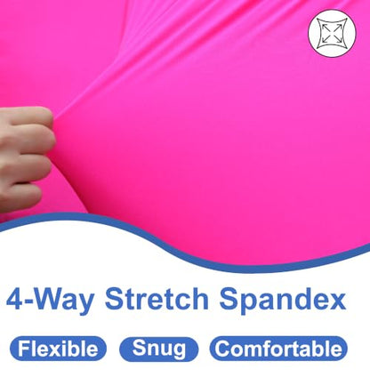 Horse Slinky Hood with Zipper, Stretchy Sleazy Hood Fuchsia L - color: Fuchsia, size: Large