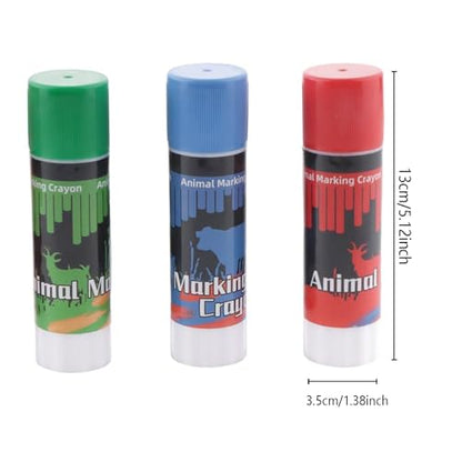 3Pcs Livestock Marker Paint Pen, Animal Identification High Visibility Livestock Marking Paint Pen Livestock Prod, Pig Cow Goat Marking Tools Paint for Marking Animal Skin