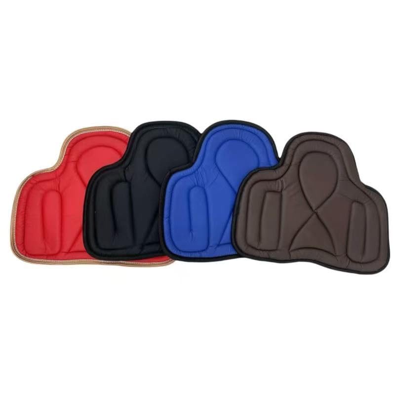Saddle Tush Cushion Western Long Saddle Pad Horse Riding Seat Saddle Cushion Pad - color: RED